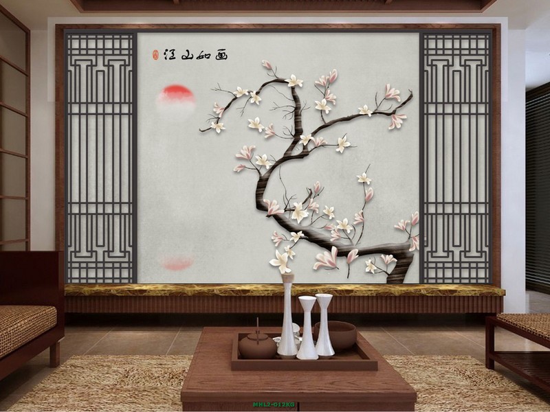 Cành hoa mộc lan MHL2-012KG